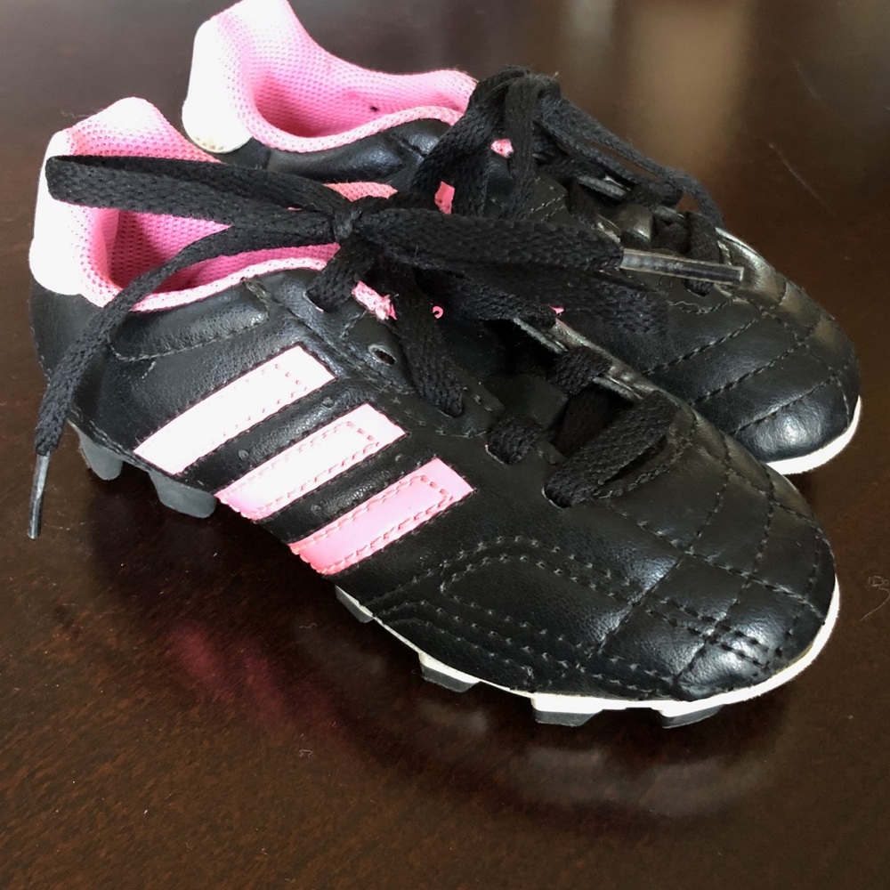 2 pair. Little girls size 8 1/2 soccer cleats 🤗
